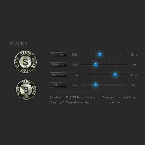 Mehrschichtleder Kamui Black soft