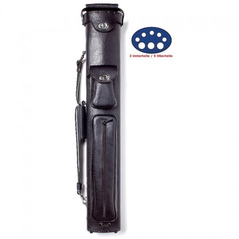 Lederköcher Madison 3/5 schwarz