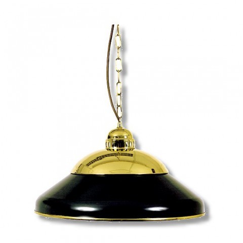 Billardleuchte Lugano Messing/Grün