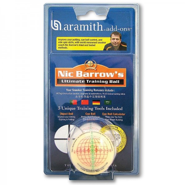 Trainingskugel 52mm Snooker, mit Übungsanleitung (in Engl.)