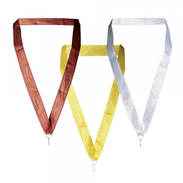 Bänder für Medaillen in Gold - Silber - Bronze