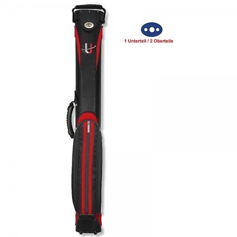 Köcher Universal 1/2 schwarz-rot