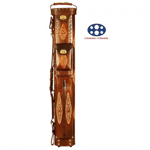 Lederköcher Texas 2/4 braun