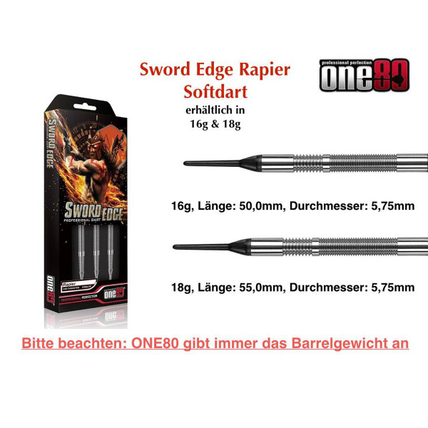 one80 - Sword Edge Rapier - Softdart