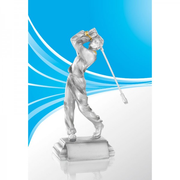 Resin-Pokal Golf Mann - 25cm hoch